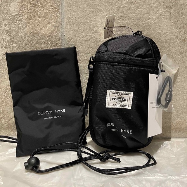 レディース ☆PORTER×HYKE☆ARM POUCH アームポーチ 黒☆ メーカー直送