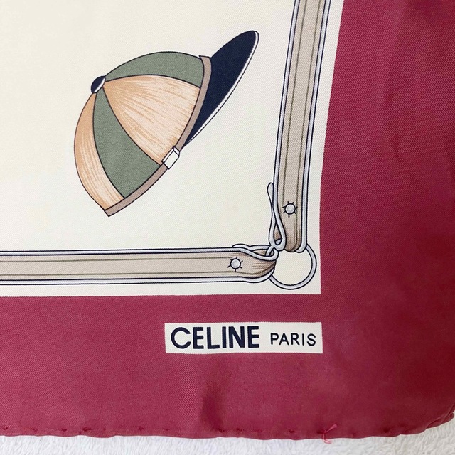 CEFINE(セフィーヌ)の♡nana様専用♡CELINE  大判スカーフ 馬車 ワインレッド  レディースのファッション小物(バンダナ/スカーフ)の商品写真