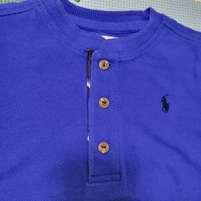 Ralph Lauren(ラルフローレン)のRalph Lauren　ブルー半袖Tシャツ　サイズ80相当　夏　男の子 キッズ/ベビー/マタニティのベビー服(~85cm)(Ｔシャツ)の商品写真