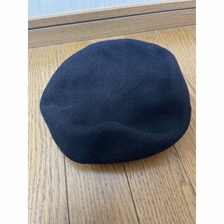 ヘザー(heather)のHeather ベレー帽 ブラック(ハンチング/ベレー帽)