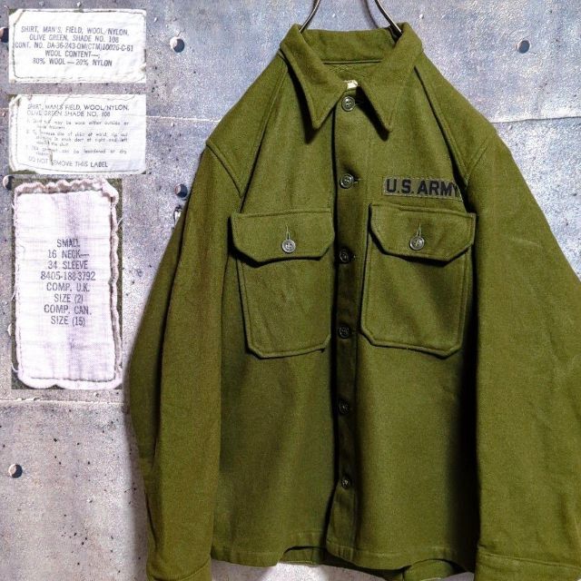 MILITARY(ミリタリー)のUS ARMY50s ヴィンテージウールシャツジャケット CPO ミリタリー メンズのジャケット/アウター(ミリタリージャケット)の商品写真