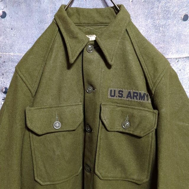 MILITARY(ミリタリー)のUS ARMY50s ヴィンテージウールシャツジャケット CPO ミリタリー メンズのジャケット/アウター(ミリタリージャケット)の商品写真