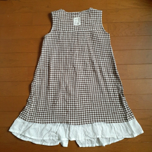 Biquette(ビケット)のビケット　チェックワンピース　130 キッズ/ベビー/マタニティのキッズ服女の子用(90cm~)(ワンピース)の商品写真