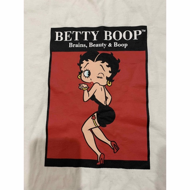 Betty Boop(ベティブープ)の美品☆ Betty Boop（ベティブープ）のベティちゃんプリントロングTシャツ メンズのトップス(Tシャツ/カットソー(七分/長袖))の商品写真