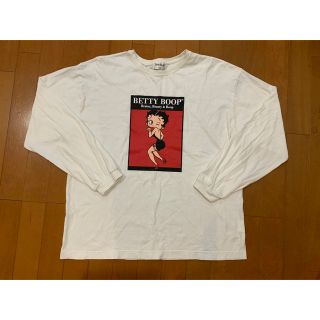 ベティブープ(Betty Boop)の美品☆ Betty Boop（ベティブープ）のベティちゃんプリントロングTシャツ(Tシャツ/カットソー(七分/長袖))