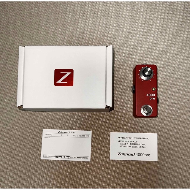 Zahnrad by nature sound / 4000Pre レッド 楽器のベース(ベースエフェクター)の商品写真
