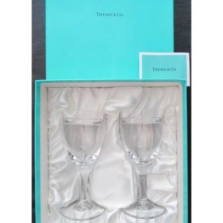 ティファニー(Tiffany & Co.)のティファニー　新品未使用　ペア　ワイングラス　クリスタル　ブランド(グラス/カップ)