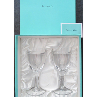 ティファニー(Tiffany & Co.)のティファニー　新品未使用　ペア　ワイングラス　クリスタル　ブランド(グラス/カップ)