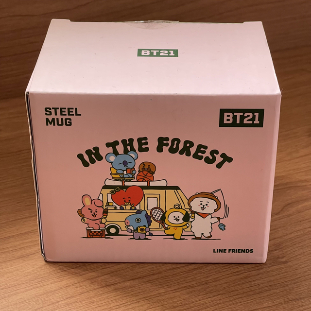 BT21(ビーティーイシビル)のライン LINE FRIENDS BT21 ピクニック ステンレス マグカップ インテリア/住まい/日用品のキッチン/食器(タンブラー)の商品写真