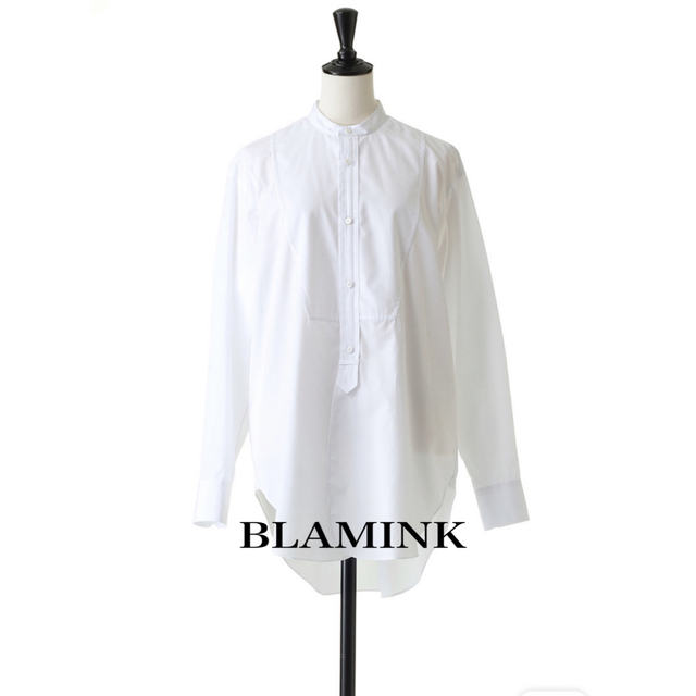 BLAMINKコットンバンドカラーシャツ | www.jarussi.com.br