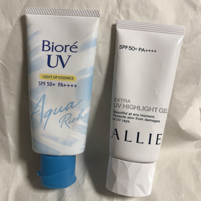 ALLIE(アリィー)の売り切り値下げ！日やけ止め ２点まとめ売り ALLIE/Biore コスメ/美容のボディケア(日焼け止め/サンオイル)の商品写真