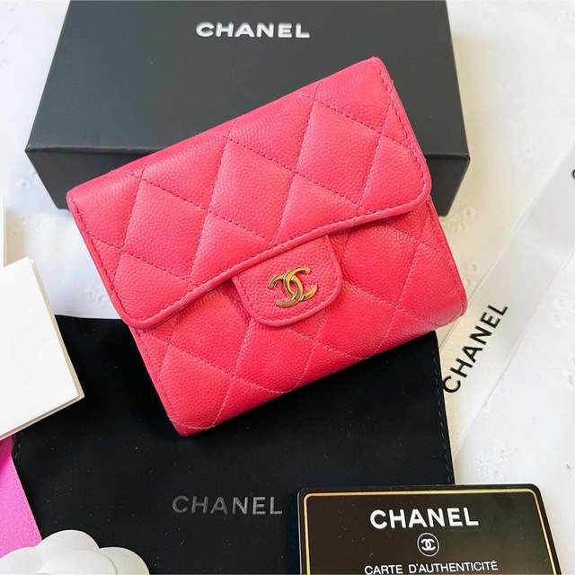 美品☆CHANEL シャネル クラシック スモール フラップ ウォレット