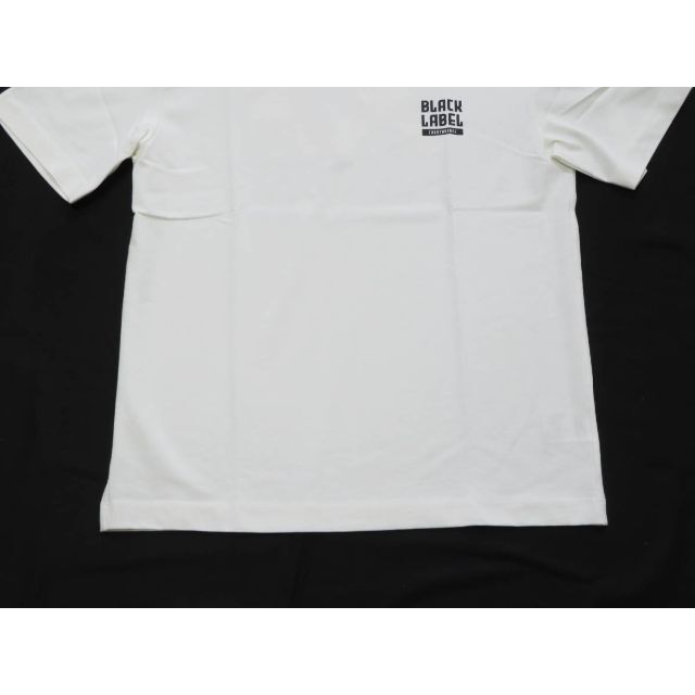 本物ブラックレーベルクレストブリッジBLACKLABEL袖柄半袖TシャツL黒