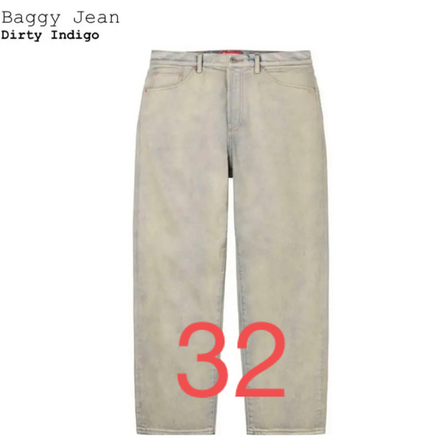 Supreme Baggy Jean Dirty Indigo 32 - デニム/ジーンズ