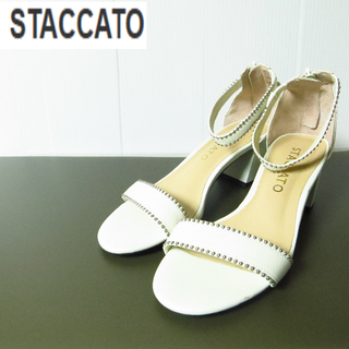 スタッカート(STACCATO)の美品 STACCATO スタッカート ラバーソール サンダル 23㎝(サンダル)