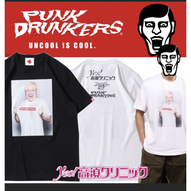 PUNK DRUNKERS(パンクドランカーズ)のPUNK DRUNKERS×高須クリニック　院長フォトTee メンズのトップス(Tシャツ/カットソー(半袖/袖なし))の商品写真