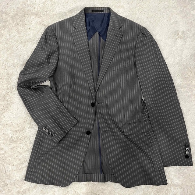 BURBERRY BLACK LABEL(バーバリーブラックレーベル)の【美品】Burberry BLACK LABEL /シルク混テーラードジャケット メンズのジャケット/アウター(テーラードジャケット)の商品写真