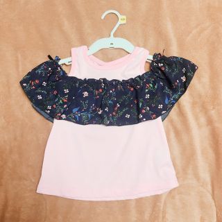 新品　半袖　オフィショル　カットソー  100(Tシャツ/カットソー)