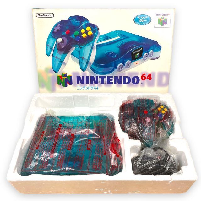 Nintendo 旧世代ゲーム機本体 NINTENDO 64 クリアブルー 水 | www