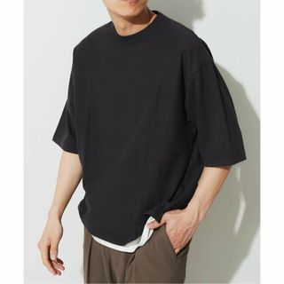 ベーセーストック(B.C STOCK)の【グレー】【半袖Tシャツ+タンクトップインナーの2点SET】オーバーサイズTシャツ(カットソー(長袖/七分))