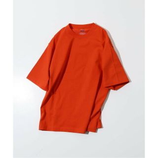 ベーセーストック(B.C STOCK)の【オレンジ A】TOUGH-COMFORT USコットン ヘビーオンス半袖Tシャツ(Tシャツ/カットソー(半袖/袖なし))