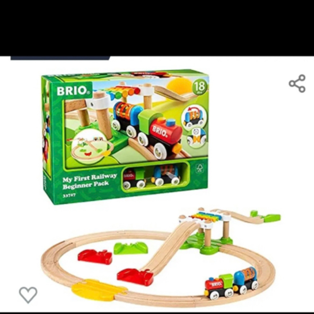 BRIO(ブリオ)の【新品未開封】ブリオ BRIO マイファーストレールウェイ ビギナーパック キッズ/ベビー/マタニティのおもちゃ(電車のおもちゃ/車)の商品写真