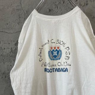 ヘインズ(Hanes)のROOTABAGA ヴィンテージ USA輸入 バックプリント Tシャツ(Tシャツ/カットソー(半袖/袖なし))