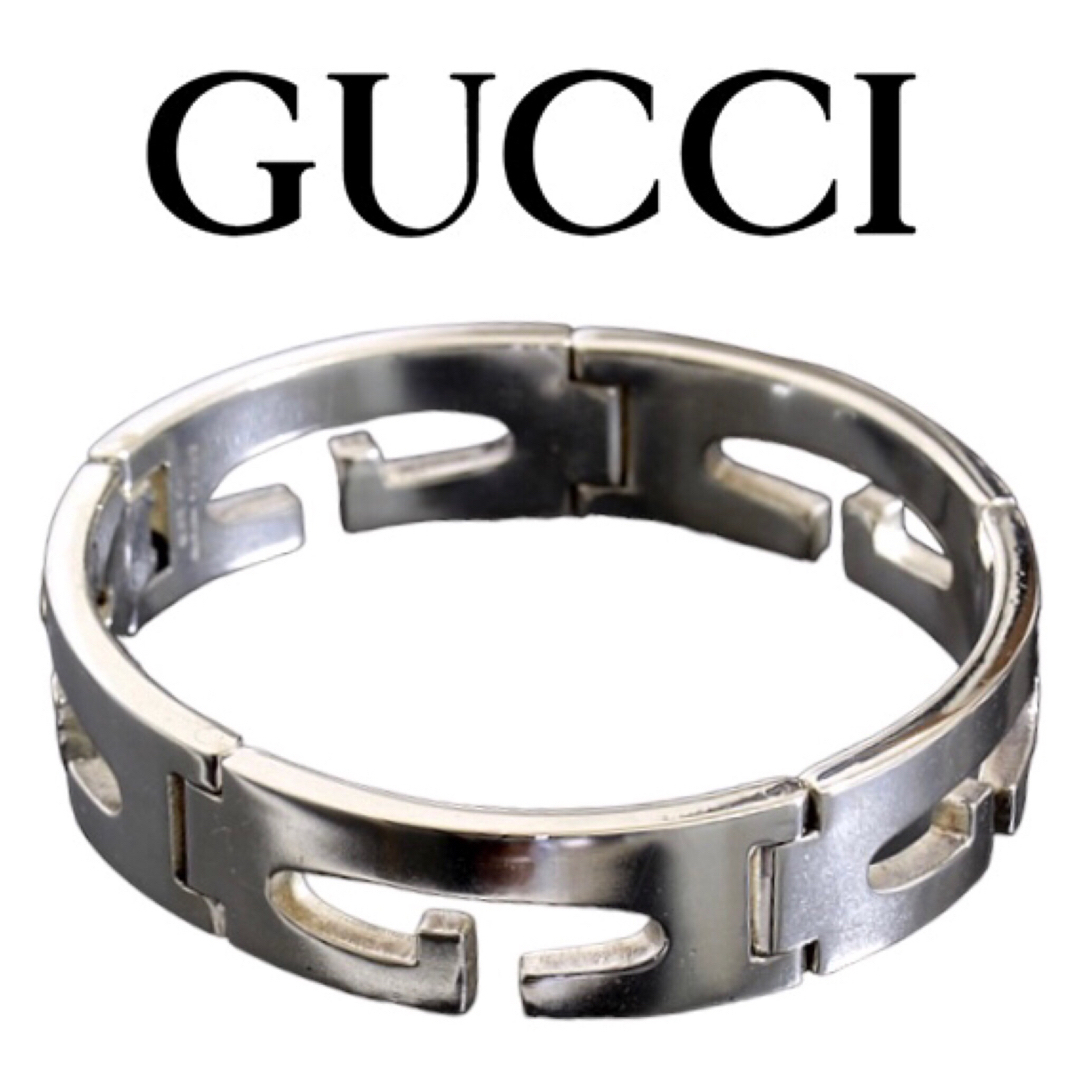 Gucci - 正規品【GUCCI】グッチ シルバー925 Gロゴブレスレットの通販