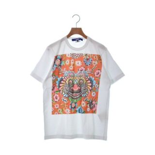 ジュンヤワタナベ(JUNYA WATANABE)のJUNYA WATANABE Tシャツ・カットソー S 白xオレンジ 【古着】【中古】(Tシャツ/カットソー(半袖/袖なし))