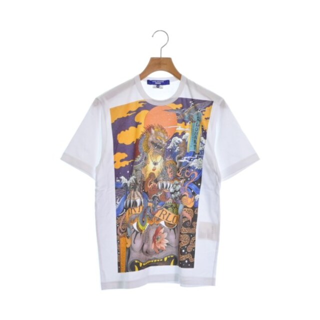 JUNYA WATANABE MAN Tシャツ・カットソー S 白xオレンジ