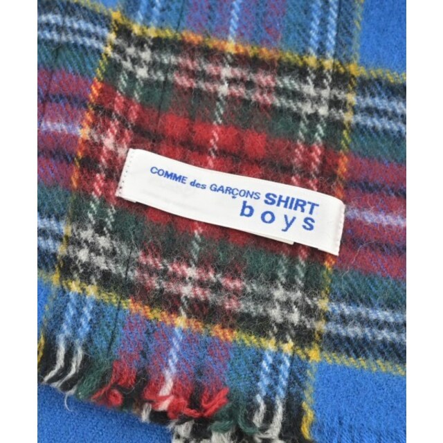 COMME des GARCONS SHIRT マフラー - 青x赤等(総柄) 【古着】【中古】の通販 by RAGTAG online｜ラクマ