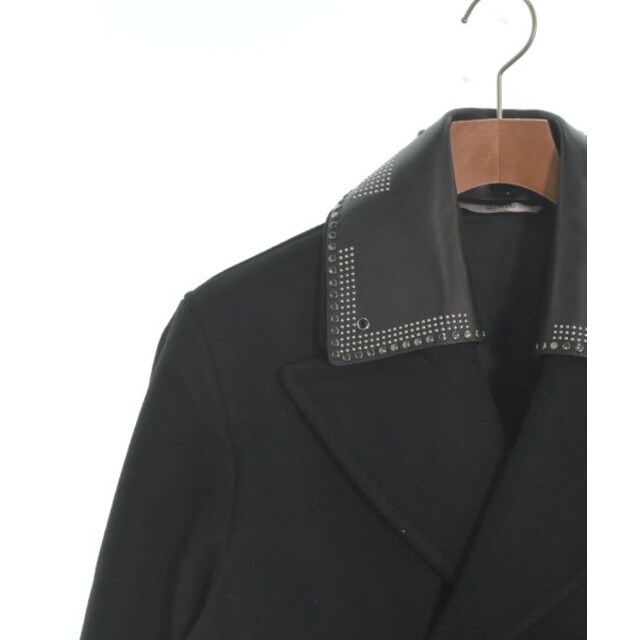 VALENTINO(ヴァレンティノ)のVALENTINO ヴァレンティノ ピーコート 46(M位) 黒 【古着】【中古】 メンズのジャケット/アウター(ピーコート)の商品写真