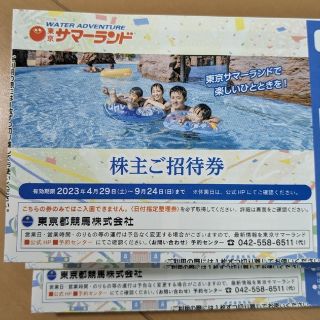 東京サマーランド　株主優待券　16枚(遊園地/テーマパーク)