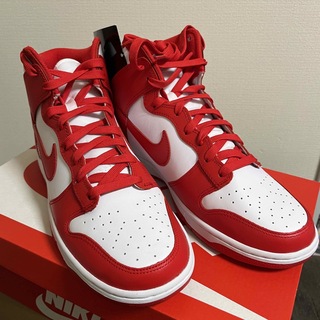 ナイキ(NIKE)のNike Dunk HighChampionship White and Red(スニーカー)