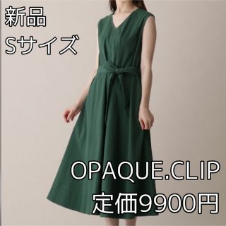 オペークドットクリップ(OPAQUE.CLIP)の3427⭐︎OPAQUE.CLIP⭐︎ Vネックサッカーフレアワンピース(ひざ丈ワンピース)