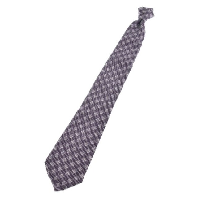 TOM FORD トムフォード ネクタイ - 紫(チェック) 【古着】【中古