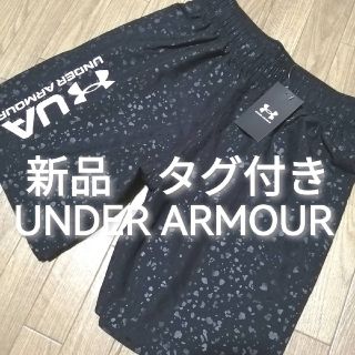 アンダーアーマー(UNDER ARMOUR)の新品　アンダーアーマー　メンズ　ハーフパンツLサイズ　春夏　黒　ブラック(ショートパンツ)