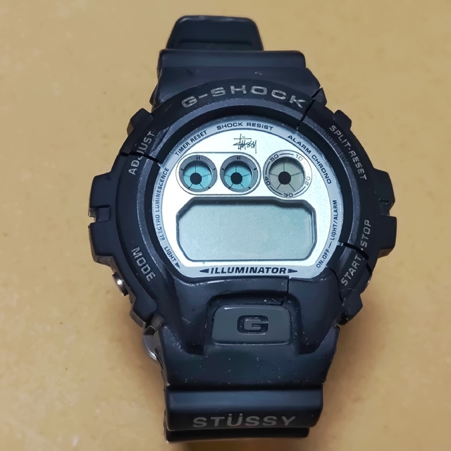 レア純正カスタムベルト付1st初代STUSSY×G-SHOCKコラボDW6900