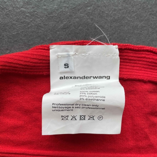 Alexander Wang(アレキサンダーワン)のAlexanderwang アレキサンダーワン　トップス　赤　ニット　 レディースのトップス(ニット/セーター)の商品写真