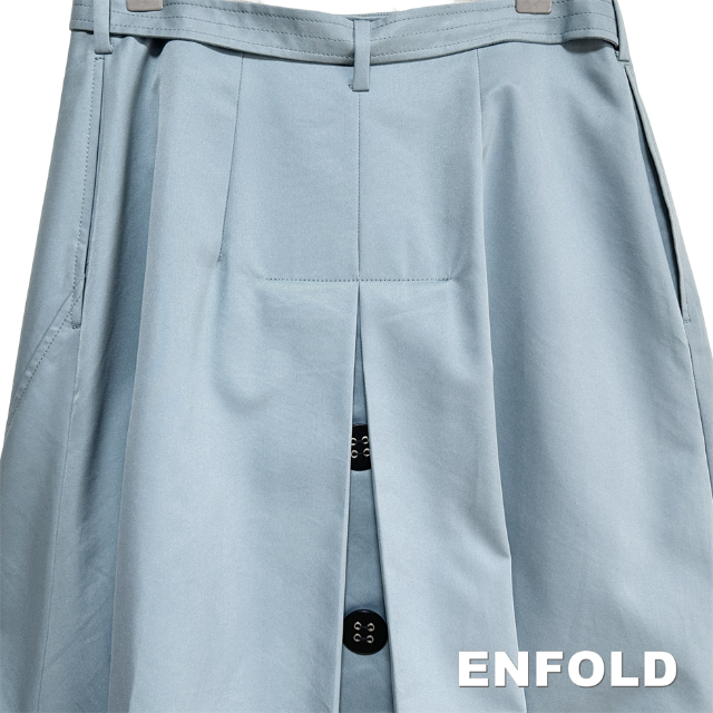【ENFOLD】エンフォルド シャンブレーギャバ トレンチロング ラップスカート 5