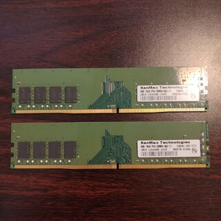DDR4-2666 8GB×2 16GB SanMax デスクトップ用メモリの通販 by Tak's ...