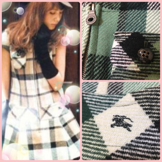 BURBERRY(バーバリー)のトリンドル&ひなの着♡大人気バーバリー チェックワンピース レディースのワンピース(ミニワンピース)の商品写真