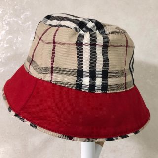 バーバリー(BURBERRY)のBURBERRY リバーシブル  帽子(ハット)