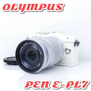 オリンパス(OLYMPUS)のオリンパス E-PL7 ホワイト❤️Wi-Fi&自撮り❤️ショット数3,795！(ミラーレス一眼)