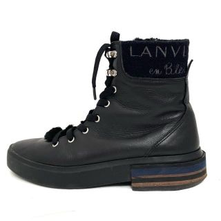 ランバンオンブルー(LANVIN en Bleu)のランバンオンブルー ショートブーツ 23 -(ブーツ)