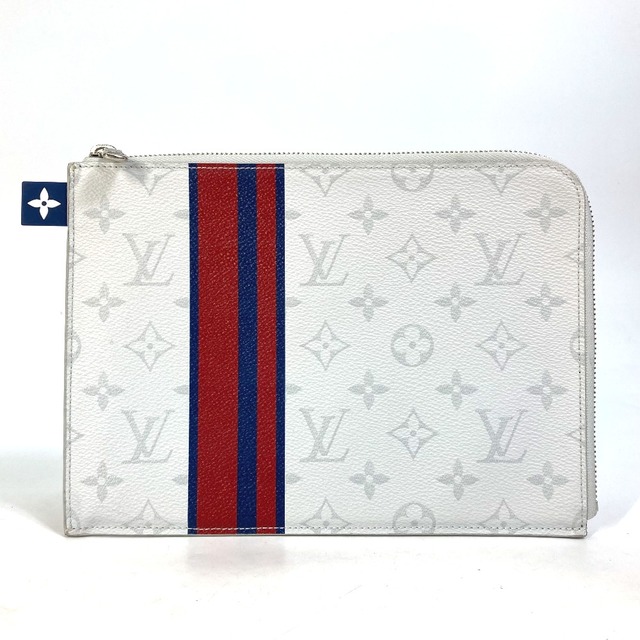 ルイヴィトン LOUIS VUITTON ポシェット ジュールPM M61745 モノグラムホワイト カバン L字ファスナー セカンドバッグ クラッチバッグ モノグラムキャンバス ホワイト 美品