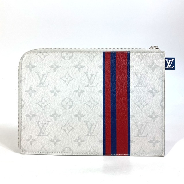 ルイヴィトン LOUIS VUITTON ポシェット ジュールPM M61745 モノグラムホワイト カバン L字ファスナー セカンドバッグ クラッチバッグ モノグラムキャンバス ホワイト 美品