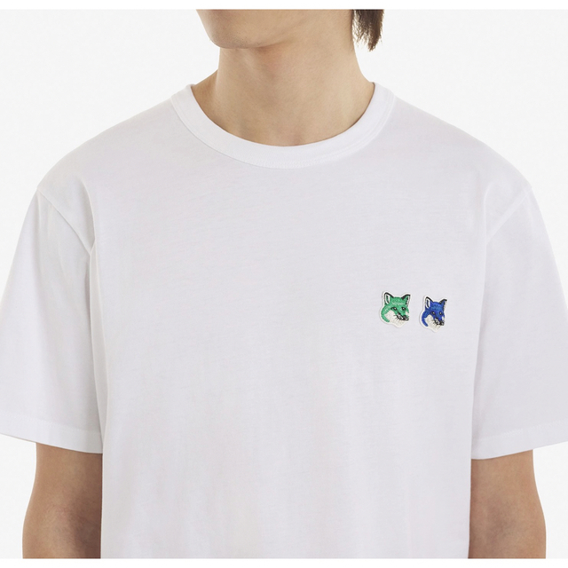 MAISON KITSUNE'(メゾンキツネ)のりたさま用メゾンキツネ ダブル モノクローム フォックスヘッド パッチ Tシャツ メンズのトップス(Tシャツ/カットソー(半袖/袖なし))の商品写真