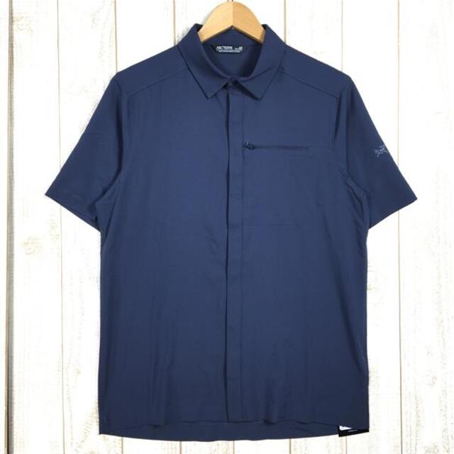 MENs S アークテリクス スカイライン ショートスリーブ シャツ Skyline SS Shirt ARCTERYX X000007436  001280 Black Sapphire ネイビー系 | フリマアプリ ラクマ