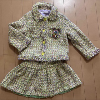 韓国子供服 ツイードセットアップ 110(ドレス/フォーマル)